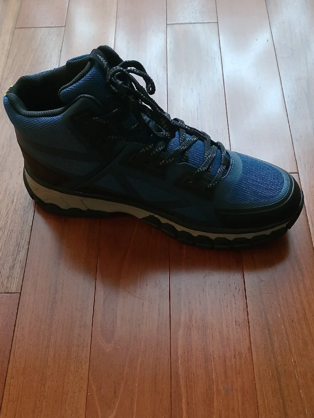 Men's Bass Outdoor Blue and Black Athletic Hiking Shoes